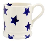 Emma Bridgewater Large Mug 1/2 Pint, Ceramic Coffee Mug Large - Stoneware Mug, Cappuccino, Latte, Coffee, Tea Cup - Beautiful Mugs, Birthday Gift - Coffee Mug Blue Star
