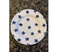 EMMA BRIDGEWATER BLUE STAR PLATE 8.5 "
