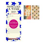 Emma Bridgewater Blue Star WTV Magnetic Calendar 2027 + FSC ECO-FRIENDLY DIARY