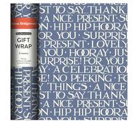 Emma Bridgewater Blue Toast Roll Wrap Wrapping Paper Gift Wrap 3m x 70 cm