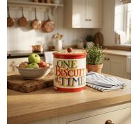 Emma Bridgewater Brighter World Biscuit Barrel - Airtight Tin Storage, Compact 17.5 X 17 Cm