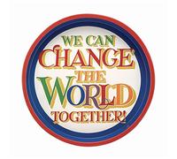 Emma Bridgewater Brighter World We Can Change the World Together Deepwell Tray 300(d)