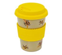 Emma Bridgewater Bumblebee Rice Husk Travel Cup | Reusable Coffee Cup Travel Mug | Portable Drinks Cup Compostable Eco Friendly Travel Tumbler