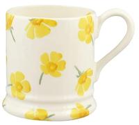 Emma Bridgewater Buttercup Floral Mug, 300ml, White and Yellow, English Earthenware