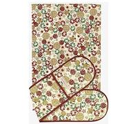 Emma Bridgewater ‘Christmas Biscuits’ Double Oven Gloves And Tea Towel Set