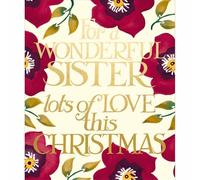 Emma Bridgewater Christmas Card Wonderful Sister Floral - Luxury Festive Card
