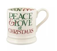Emma Bridgewater Christmas Toast & Marmalade Peace & Love 1/2 Pint Mug