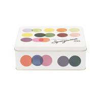 Emma Bridgewater Colour Palette Storage Tin, Multicoloured Polka Dot Design, 19.5 x 7.5 x 15.5 cm, Metal, Vintage Style, Rectangular, for Kitchen Storage and Home Organisation