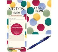 Emma Bridgewater, Colour Palette WTV Magnetic Calendar 2026 with Emma Bridgewater, Colour Palette A6 Diary + Exclusive Diary Pen