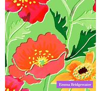 Emma Bridgewater Cosmos and Poppies Green Cocktail or Tea Napkins Paper 25 cm Square 20 in Pack