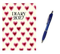 Emma Bridgewater Double Hearts A6 Diary 2027 + Exclusive Limited Edition Pen