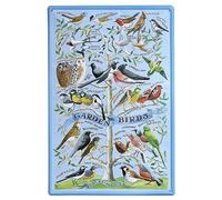 Emma Bridgewater - Garden Birds Embossed Metal Sign Poster 59.5cm x 39.5cm
