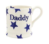 Emma Bridgewater - Half Pint Mug (300ml/1/2pt) - 9.3x8.2cms - Blue Stars Daddy