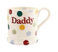 Emma Bridgewater Polka Dot Daddy Large Mug 1/2 Pint, Ceramic Coffee Mug Large - Stoneware Mug, Cappuccino, Latte, Coffee- Beautiful Mugs, Birthday Gift - Coffee Mug, Fathers Day