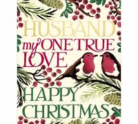 Emma Bridgewater Husband Christmas Card One True Love Robins Xmas Greetings