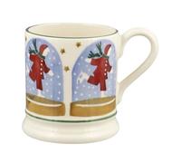 EMMA BRIDGEWATER ICE SKATER SNOW GLOBE 1/2 PINT MUG