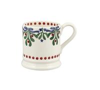 Emma Bridgewater Large Mug 1/2 Pint, Ceramic Coffee Cup Large -Cappuccino, Latte, Coffee, Tea Cup - Beautiful Mugs,Festive Season, Birthday, Christmas - Coffee Mug Mistletoe