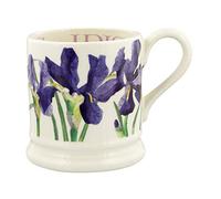 Emma Bridgewater Large Mug 1/2 Pint, Ceramic Coffee Mug Large - Stoneware Mug, Cappuccino, Latte, Coffee, Tea Cup - Beautiful Mugs, Birthday Gift - Coffee Mug Blue Iris