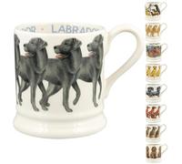 Emma Bridgewater Large Mug 1/2 Pint, Ceramic Coffee Mug Large - Stoneware Mug, Cappuccino, Latte, Coffee, Tea Cup - Beautiful Mugs, Birthday Gift - Coffee Mug Black Labrador