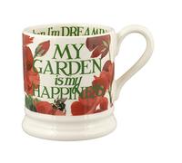 Emma Bridgewater Large Mug 1/2 Pint, Ceramic Coffee Mug Large - Stoneware Mug, Cappuccino, Latte, Coffee, Tea Cup - Beautiful Mugs, Birthday Gift - Coffee Mug My Garden is My Happiness