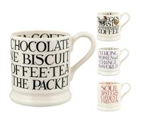 Emma Bridgewater Large Mug 1/2 Pint, Ceramic Coffee Mug Large - Stoneware Mug, Cappuccino, Latte, Coffee, Tea Cup - Beautiful Mugs, Birthday Gift - Coffee Mug Black Writing
