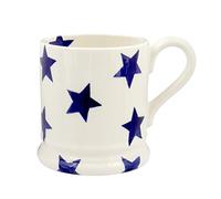 Emma Bridgewater Large Mug 1/2 Pint, Ceramic Coffee Mug Large - Stoneware Mug, Cappuccino, Latte, Coffee, Tea Cup - Beautiful Mugs, Birthday Gift - Coffee Mug Blue Star
