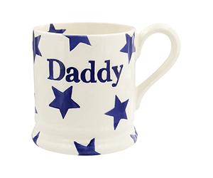 Emma Bridgewater Large Mug 1/2 Pint, Ceramic Coffee Mug Large - Stoneware Mug, Cappuccino, Latte, Coffee, Tea Cup - Beautiful Mugs, Birthday Gift - Coffee Mug Stars Daddy Fathers Day