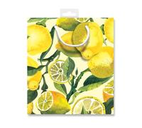 Emma Bridgewater Lemons Medium Paper Gift Bag with String Handles, Watercolor Lemon Pattern, 200 x 225 x 100mm