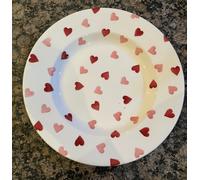 EMMA BRIDGEWATER PINK HEARTS PLATE 10.5 " / 28CM