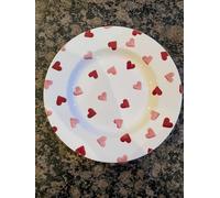 EMMA BRIDGEWATER PINK HEARTS PLATE 8.5 "