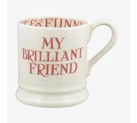 Emma Bridgewater Pink Toast My Brilliant Friend 1/2 Pint Mug