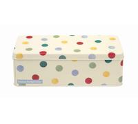 Emma Bridgewater - Polka Dot Long Deep Rectangular Biscuit Tin 240 x 100 x 78mm