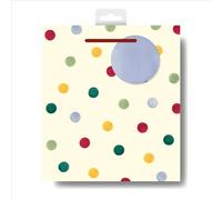 Emma Bridgewater Polka Dot Medium Gift Bag Gift Wrapping Accessory 613692 by Woodmansterne