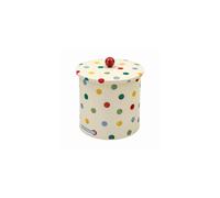 Emma Bridgewater Polka Dot Original Biscuit Barrel with Matching Lid - 17 x 21 cm Tinware for Cookies & Biscuits