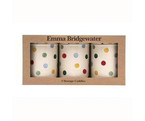 Emma Bridgewater Polka Dot Set of 3 Round Caddies