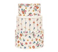 Emma Bridgewater Poppies Floral Cake Tins, Set of 3, Round Nesting Storage Containers, Multi-Color, Tin Material