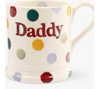 Emma Bridgewater Pottery - Polka Dot Daddy 1/2 Pint Mug - Father's Day Dad First