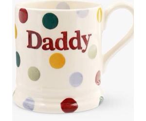 Emma Bridgewater Pottery - Polka Dot Daddy 1/2 Pint Mug - Father's Day Dad First