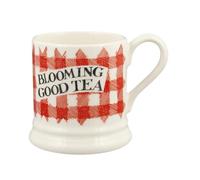 Emma Bridgewater Red Gingham Blooming Good Tea 1/2 Pint Mug