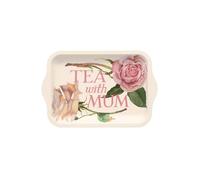 Emma Bridgewater Rose and Pink Toast Tea with Mum Small Tin Tray 240 x 158 x 11mm