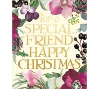 Emma Bridgewater Special Friend Christmas Card Gold Foiled Floral Xmas Greetings