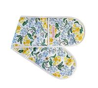 Emma Bridgewater Spring Oven Glove - Forget Me Knots Primroses and Bees - Polyester, 100% - Yellow - Oblong - 200 x 200 MM - Pot Holder