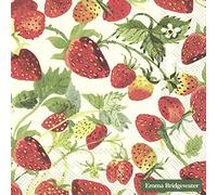 Emma Bridgewater Strawberries Cream IHR Napkins 33 cm Square 20 Pack