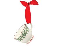 Christmas Tree Decoration: 1 X 30Ml Emma Bridgewater Tiny Holly Tiny Teacup Boxed, Ceramic