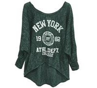 Emma & Giovanni - Pullover - Sweaters - Women, Green White, M-L