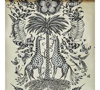 Emma J Shipley Animalia Kruger Wallpaper Monochrome W0102/05