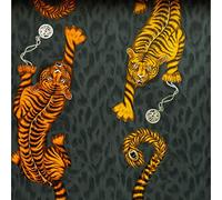 Emma J Shipley Animalia Tigris Wallpaper Flame W0105/01