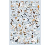 Emma Joustra Jigsaw Puzzle 'Cats A-Z' 1000 Piece | Great British Jigsaws | Small Batch Made | Sustainable Jigsaw Puzzles