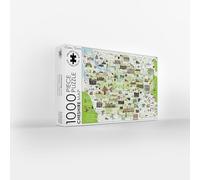 Emma Joustra Jigsaw Puzzle 'Cheshire Map' 1000 Piece | Great British Jigsaws | Small Batch Made | Sustainable Jigsaw Puzzles