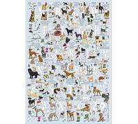 Emma Joustra Jigsaw Puzzle 'Dogs A to Z' 1000 Piece | Great British Jigsaws | Small Batch Made | Sustainable Jigsaw Puzzles